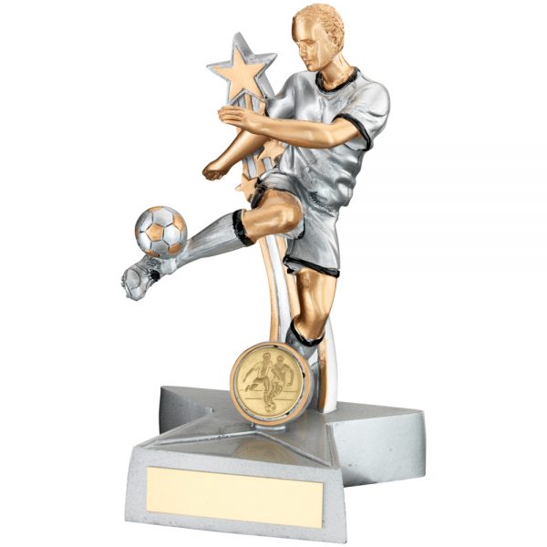 Silver Gold Resin Football Award