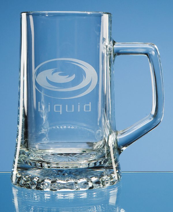 Glass .5 Litre Large Stern Tankard