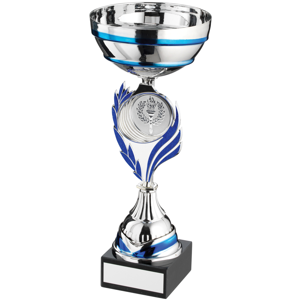 Silver/Blue Trophy Cup