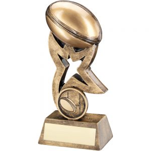 Resin Rugby Ball and Star Award