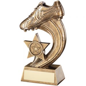 5" Football Boot On Shooting Star