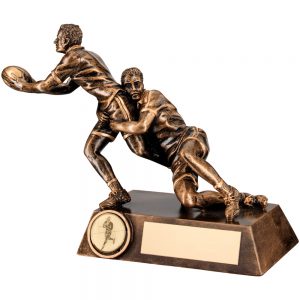 Resin Rugby Tackle Award