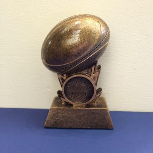 Rugby Ball resin Award