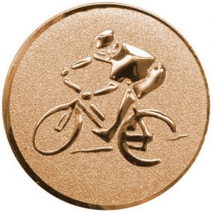 25mm Bronze Metal Cyclist Centre