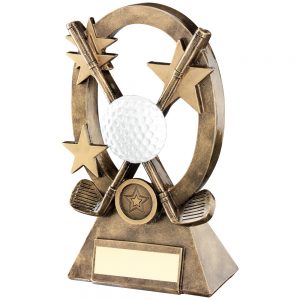 Golf Oval Resin Award