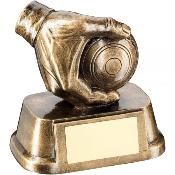 Lawn Bowls Hand Resin Award